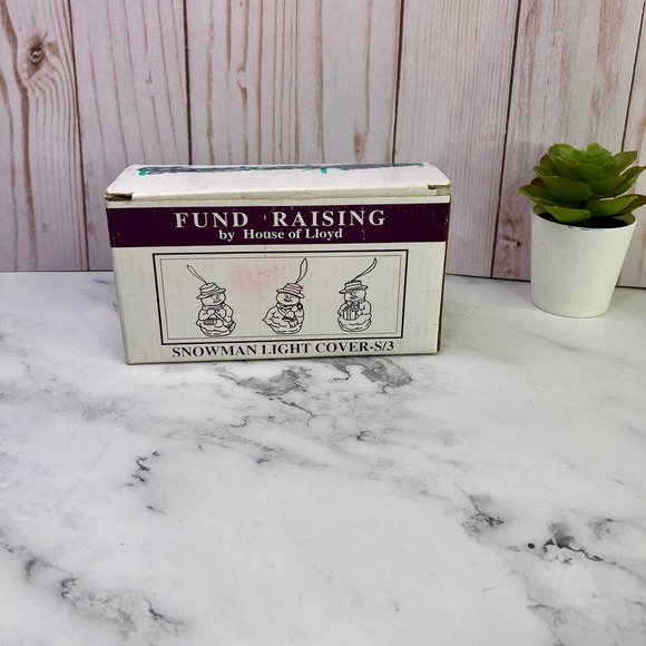 House of Lloyd Ornament Snowman Light Cover Fund Raising Vintage 1999 - Picture 1 of 7